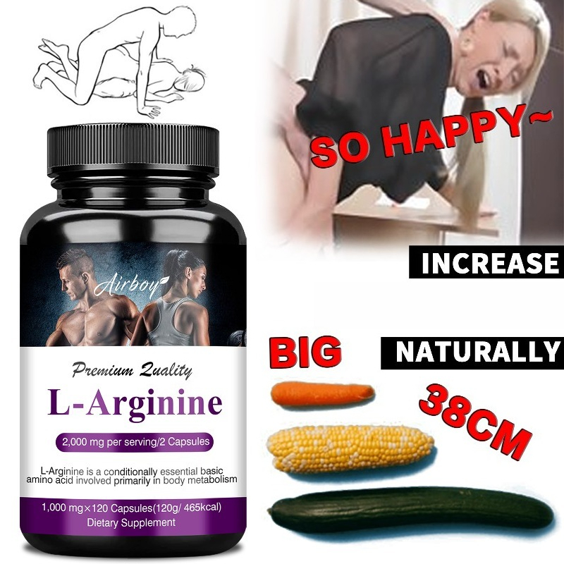 Pre Workout Supplement - Cápsulas de L-Arginina para Hombres, Suplemento