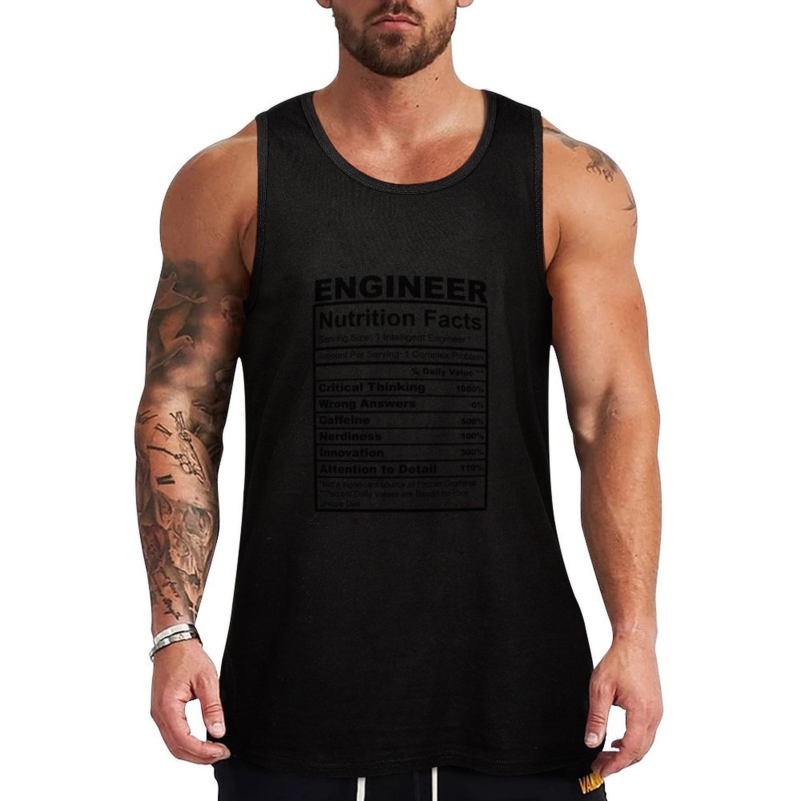 Nutrition Fitness - Camiseta divertida para regalo de ingeniero,