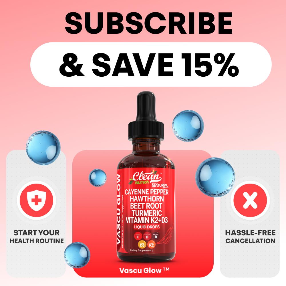 Clean Nutra Vascu Glow Liquid  - Vitamin D3 K2 Drop reseña y precio
