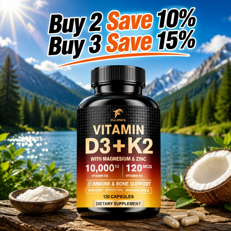 Suplemento de Vitamina D3 K2 d - Vitamin D3 K2 Drop reseña y precio